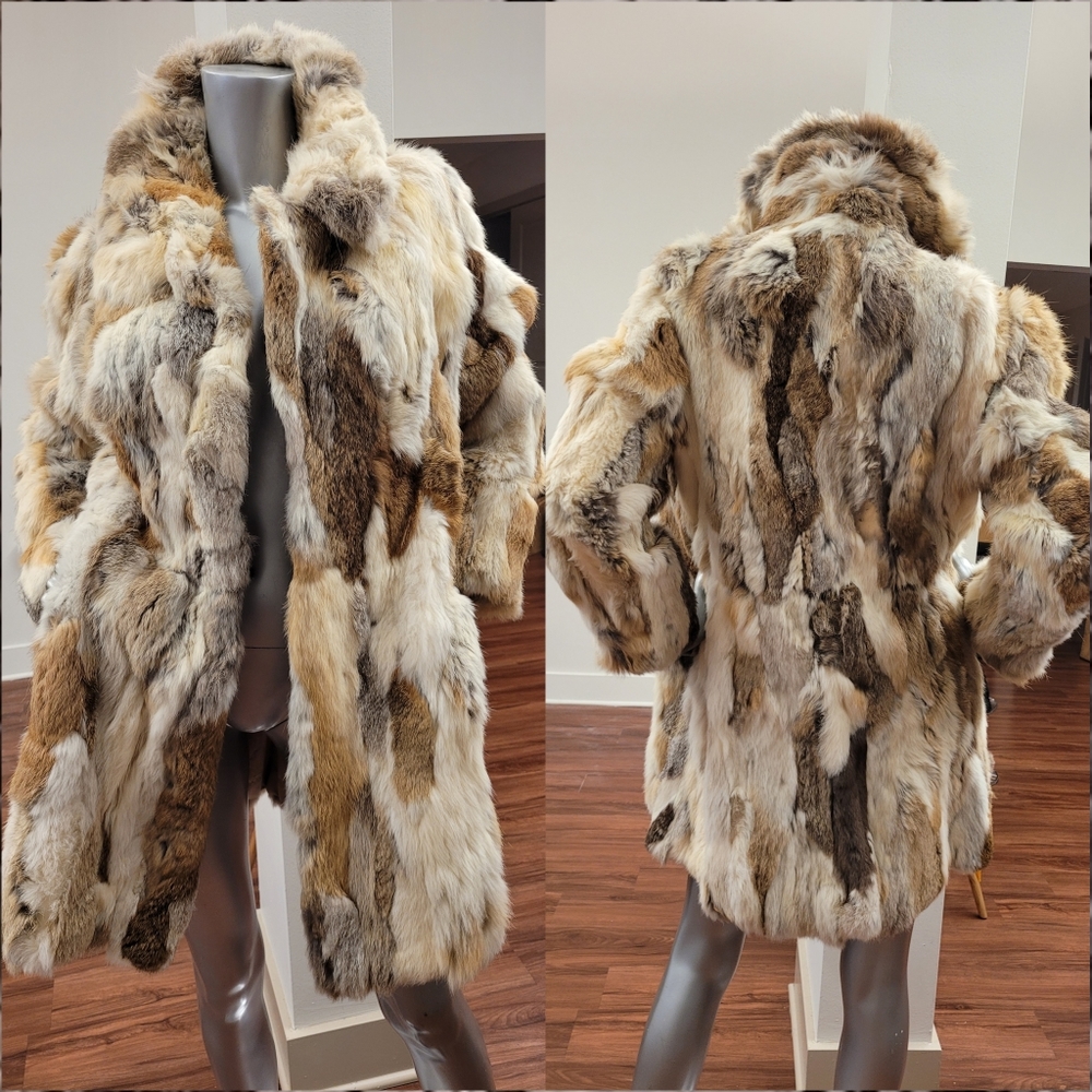 Vintage 100% Rabbit Coat